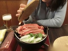 米沢へ！　その１　米沢に着いてすぐに米沢牛をすき焼きで美味しく戴きました。