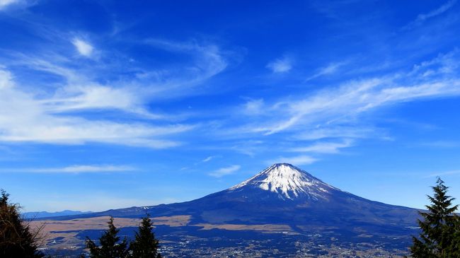 登り初めはどこにするか？<br />年末年始はだらけ切って、体もなまり計画もナシ。<br />これじゃいかんと、まずは軽めの山歩き。手軽で景色の良い箱根外輪山、丸岳へ<br /><br />まさに富士山尽くし・・・