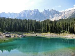 イタリア湖水地方、ドロミテ山塊、アルプス・チロルを巡る旅 　⑯　絶景のドロミテ（カレッツァ湖からポルドイ峠まで）　　