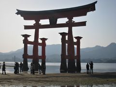 宮島に一泊して桜満開の厳島神社周辺をゆっくり見る（２００８年４月）