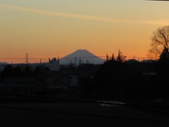 1月14日、午後4時半頃にふじみ野市より素晴らしい影富士か見られました