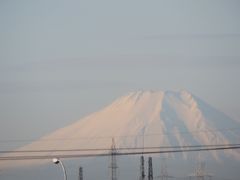 1月15日午前8時にふじみ野市より見られた富士山