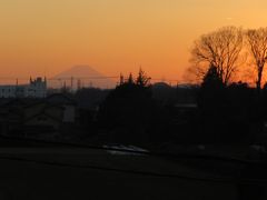 1月15日、午後4時40分過ぎより見られた影富士