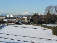 大雪後に見られた素晴らしい富士山