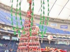 ふるさと祭り-3　富山-魚津　たてもん祭り1/4　☆提灯90も吊るして高々と