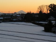 1月27日、ふじみ野市より素晴らしい影富士がみられました