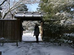 雪化粧の修学院離宮から下鴨神社