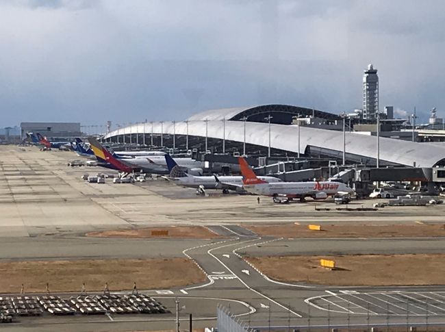 今年最初の旅のスタートは自分を思いっきり喜ばせる旅にしようと決めてました。<br />自分が大好きなもの、、飛行機と空港!<br /><br />何度か利用した関空をもっとじっくり見たいけど旅行中はなかなかそれに時間を割けません。<br />ならいっそのこと、今回は飛行機に乗って楽しみ、空港めぐりだけを楽しむのもアリじゃないかと思いプランニングしました。<br /><br />ひとり旅の個人プランならではの楽しみ方です♪<br /><br /><br />【手配内容など内訳】<br /><br /><航空券> 行き 全日空旅割り28 羽田~伊丹 ANA023便 12:00~13:10 ¥11,090<br /> 帰り ピーチ航空 関空~成田 MM315便 14:35~16:00 ¥5,580<br /><br /><br /><ホテル> ホテル日航関西空港(Hotel.comより) 禁煙 ビジネスシングルルーム朝食なし1泊 ¥12,239<br /><br /><br /><br />飛行機と空港だけを楽しむ旅① <br />↓ ↓ ↓<br />https://4travel.jp/travelogue/11326289<br /><br />
