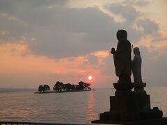 いつのまにか娘がお年頃・・・そうだ出雲大社にお願いに行こう①宍道湖に沈む夕日