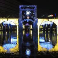 ２０１７年１２月　佐賀県　武雄物産館と川上峡温泉で入浴　福岡天神のイルミネーション