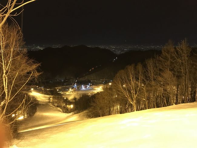 2018年２月の北海道でスキーとスノボ　ばんけいでナイター滑って、キロロに日帰り