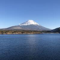 富士五湖観光。生きているうちに、こんな美しい富士山を見れて感動！！（2018年２月）