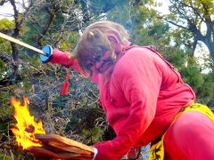 鬼さんの装束が暖かそうで羨ましかった　蘆山寺の節分会