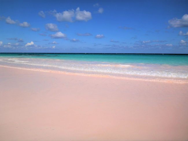 アメリカン航空 アメリカンイーグル ニューヨーク マイアミ エルーセラ島 ピンク色のビーチでピンク色のビールを Pink Sands Resorts ニューヨーク バハマ5 エルーセラ島 バハマ の旅行記 ブログ By 楽園あそびさん フォートラベル