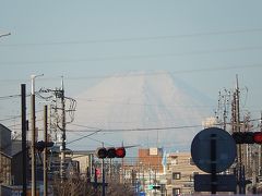 久しぶりに上福岡駅から見られた富士山
