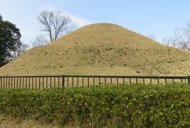 2018早春、明日香の遺跡巡り(8/8)：飛鳥歴史保存地区、高松塚古墳へ、高松塚の円墳