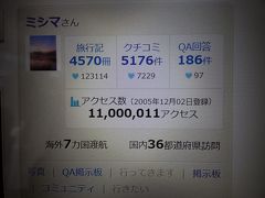 １１，０００，０００アクセス有難うございます。