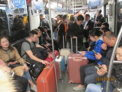 上海の地下鉄２号線・広蘭路駅・乗換・終電