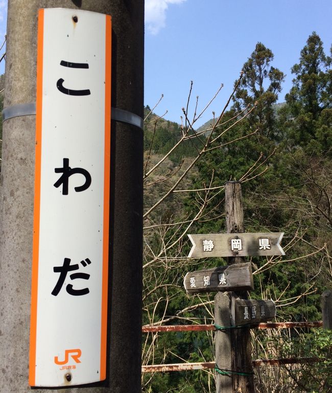 ＪＲ東海の特別列車を利用して、飯田線の人里離れた秘境駅を巡る。<br />ツアー正式名は「貸切で行く飯田線秘境駅めぐりと天竜峡ライナー乗車」<br /><br />（ツアーの行程）<br />  8:29　名古屋発　新幹線（こだま）で移動<br />  8:57　豊橋着<br />  9:50　豊橋発　　秘境駅号乗車 　<br />10:18　新城　　　時間調整＆特産品販売のため停車<br />12:05　大嵐　　　時間調整＆特産品販売のため停車　<br />12:27　小和田　　秘境駅ランキング 第3位<br />12:53　中井侍　　秘境駅ランキング 第14位<br />13:06　伊那小沢　秘境駅ランキング 第81位<br />13:22　平岡　　　時間調整＆特産品販売のため停車<br />14:00　為栗　　　秘境駅ランキング 第17位<br />14:26　田本　　　秘境駅ランキング 第4位<br />14:54　金野　　　秘境駅ランキング 第7位<br />15:02　千代　　　秘境駅ランキング 第26位<br />15:11　天竜峡着<br />16:00　天竜峡発　高速バス「天竜峡ライナー」で帰名<br /><br />この旅行記では 前半（愛知＆静岡県：小和田駅まで）の様子を記す。