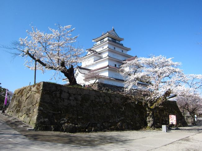 ’１８　福島 桜＆100名城さんぽ１１　桜の咲く鶴ヶ城①（天守閣内部・南走長屋 ＶＲシアター・干飯櫓）