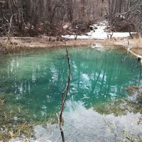 残雪の裏磐梯　1人旅