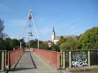 2017　秋の欧州7か国の旅(25)　徒歩で国境を越える☆「友好の橋」を挟んだグロース（大）クライン（小）の同名の双子の村