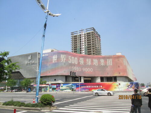 浦城 上海の青浦CBD創智之城・青浦新城駅・巨大モール・工事中