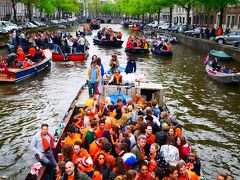 GW　オランダ・ベルギー旅（２日目　アムステルダム　国王の日）