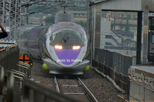 エヴァ新幹線 エヴァ新幹線】乗ってみた パーサーのエプロンまで♡＜岡山