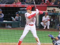 アナハイムで大谷選手を応援する