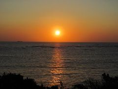 沖縄2018初夏（１５）恋人岬でサンセットを見て夕暮れのアリビラさんぽ