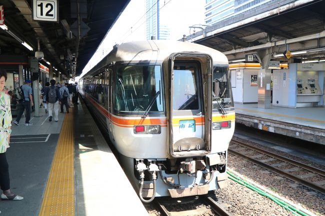 　最近は船旅とドライブ旅が中心で暫く鉄道による旅をしていなかったので鉄道旅をしてみました。<br />行く場所として選んだのが南紀。宿泊に選んだ先はテレビ番組で見た洞窟の中の風呂に入れるホテル浦島。<br />名古屋から特急ワードビュー南紀に乗れば乗り換えなしで紀伊勝浦駅直行で行けて便利。　ワイドビュー南紀は名古屋から関西本線、伊勢鉄道、紀勢本線を通り、新宮から以西はJR西日本エリアで変化があって面白そう。<br />紀伊勝浦で泊まった後は普通の人なら同じルートでワイドビュー南紀に乗って帰るでしょうが、へそ曲がりな私は紀伊勝浦から和歌山、大阪経由で紀伊半島を一周し遠回りして帰ることにしました。<br /><br />＜行程＞<br />1日目：名古屋10：01発⇒紀伊勝浦13：58着（南紀3号）<br />2日目：紀伊勝浦13：05発⇒新大阪16：50着（くろしお24号）<br />　　　　新大阪17:43発⇒名古屋18:34着（ひかり478号）<br /><br />