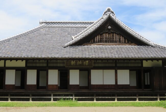 2018初夏、水戸城と江戸城(4/12)：水戸城(3)：水戸城、正門、弘道館、梅林の庭園