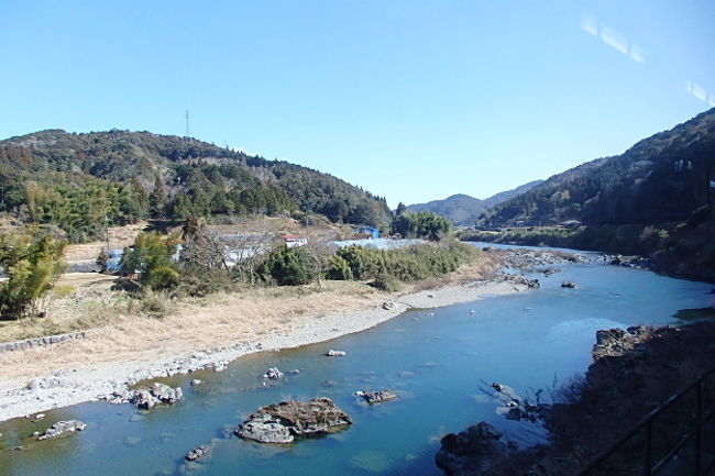 2018.02 四国バースデー切符の旅（10）予土線編前半・日本最後の清流、四万十川に沿って江川崎駅へ。