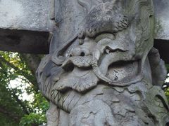 品川神社　東京十社めぐり⑩　「双龍鳥居」はいいですね(＾◇＾)　金運アップのスポット・板垣退助の墓