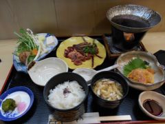 たまには“ベタ”な郷土料理1712 　「鴨鍋＆のっぺいうどん＆赤こんにゃく＆近江牛＆うばがもち」　　　～長浜＆草津・滋賀～