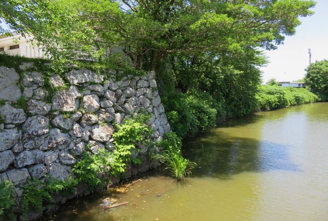 2018梅雨、三重の名城(4/10)：田丸城(4)：村山龍平記念館、大手門、堀、紀州街道石標