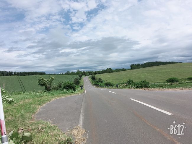 方向音痴で　地図を読むのも得意じゃない私<br />その上　貸自転車屋さんでもらった地図は役立たずだった<br />そりゃあ迷子になります<br /><br />誰もいない美瑛の丘<br />私一人が広大な景色の中　方向を失う<br />車もほとんど通らない<br />日本じゃ無いみたいな景色に目を奪われながらも　心は不安<br />やっと出会ったサイクリング旅行者は全員東洋系外国人<br />英語での会話<br />日本人の私が　外国人に道を尋ねる（笑）<br />日本じゃないような錯覚に陥る<br /><br />いつもこんな旅ばっかやってる私<br />旅のストーリーは迷子になったところから始まる<br />なんちゃって（笑）<br />