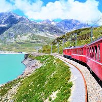 スイス、半端ないってー☆*. 絶景スイス 2018 ① レーティッシュ鉄道で行こう！ベルニナ線で大興奮！アルブラ線で大失敗～。