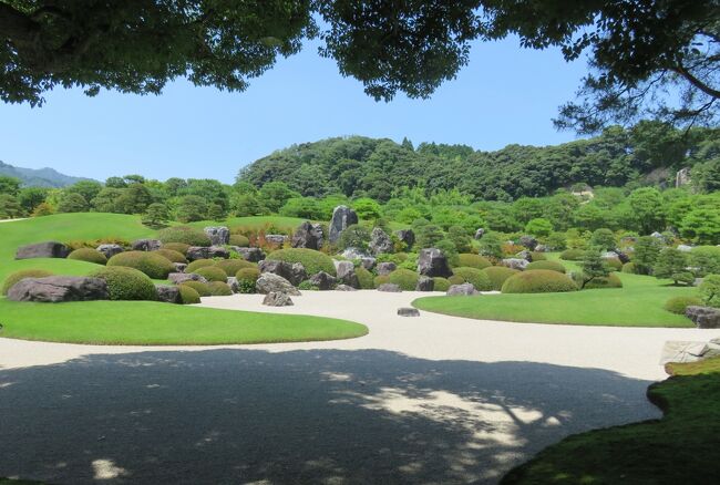 2018梅雨、島根の名所(2/15)：6月24日(2)：足立美術館(2)：日本画、枯山水庭園