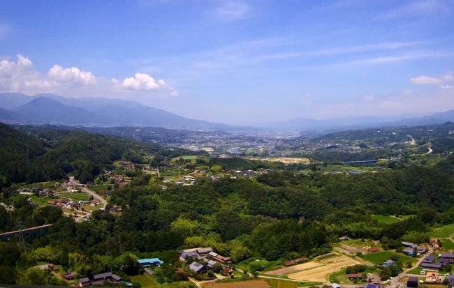 ドローン持参で長野で車中泊 （２/８）そばの城近郷から飯田の町を空撮してみよう