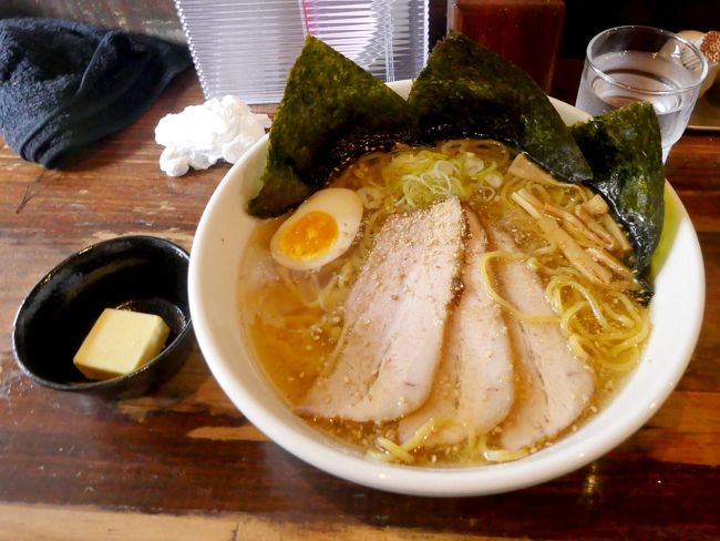 【国内306】2018.6札幌出張旅行・恵庭渓谷1-らーめん空本店で塩ラーメンを食べる，電車事業所前，札幌プリンスホテルに泊まる