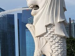 Singapore-3　マーライオン像　都市の象徴的存在に再会　☆往時とは違った公園に　