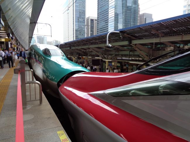 東京駅まで少し遠いので　宮古島から帰って　東京駅で泊まり　そのまま大人の休日倶楽部パスの旅をすることにした。<br />しかし、東北の旅は　波乱万丈だった。<br />東京は　梅雨明けしたが　東北は梅雨真っ只中<br />その上　集中豪雨の雨　新幹線、在来線は止まるし　今まで経験がなかった耳の下の痛みや腰痛が出た。<br />若いとは言えないし　体力も無い。<br />その上　運動しない生活から　急に泳いで　暑いのも苦手で　疲労困憊状態。<br />初日から　新幹線遅延　体調不良で　先行き不透明だったが　初めての大人の休日倶楽部パスの旅は　面白かった。<br />ちょっと　ハマるかもしれない。<br /><br />色々調べて行ったが　観光は一切できなかった。<br />とにかく　電車に乗って　食べる旅となった。<br /><br />6月22日～26日　宮古島<br />26日～27日　　　東京<br />27日　　　　　　秋田へ<br />28日　　　　　　リゾートしらかみ　新青森から盛岡へ<br />29日　　　　　　米沢へ<br />30日　　　　　　とれいゆつばさで天童　Ut－ンして東京へ　泊まり<br />1日　　　　　　　帰宅<br /><br />N02　https://4travel.jp/travelogue/11377759<br /><br />No3　https://4travel.jp/travelogue/11382694