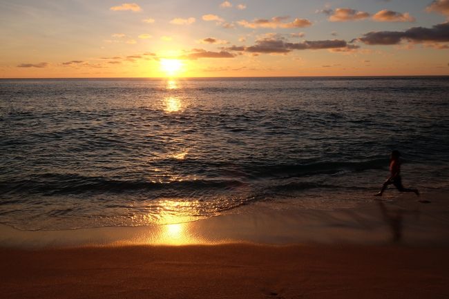 長男6歳、次男4歳で念願の初・海外家族旅行!<br />行先は夫婦とも大好きなアジアのリゾート地と迷いましたが、せっかくの初海外。<br />来年には長男が小学校入学で、安い時期の旅行は難しくなるし、<br />どうせならパーッと派手に(笑)旅行しちゃおう!ということで、ハワイに決定!<br /><br />夫婦とも元々は個人旅行派ですが、子連れは何かと制約が多いので、今回はJTBを利用。<br />結果的にルックJTBの特典を使い倒す旅になったので、この選択は正解でした。<br /><br />旅の記録を5回に分けてご紹介していきます!<br /><br />①日目:AM到着、カラカウア大通り&ワイキキビーチ散策、シェラトンワイキキ泊<br />②日目:パンケーキ朝食、シェラトンのプール、ノースショア観光<br />③日目:シェラトンのプール、ホテル移動、カハラモール、カハラホテル泊<br />④日目:ハナウマ湾、カハラモール、ホテルでのんびり、カハラホテル泊<br />⑤日目:AM出発<br />