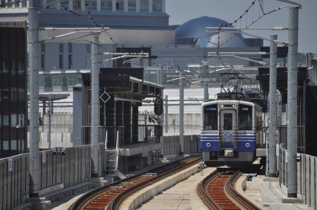 　2018年7月15日、3連休の中日に、「北陸おでかけパス」を使ったプチ旅行に出かけてきました。<br />　第一目的は、2018年6月24日にえちぜん鉄道福井駅からの高架線が完成し、その区間に乗ることでした。<br />　福井駅から、さっそく新線区間に向かいます。