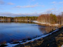 2018.5  23回目のフィンランド旅行7-Risti池の景色，Simo湖の夕と朝，Juuren川，ケミ湖へ