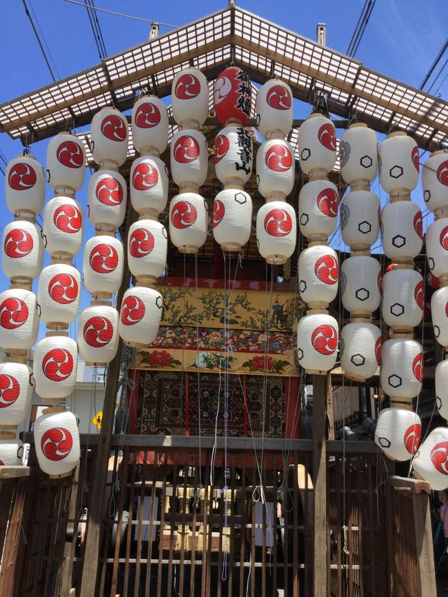 後祭は10基ある山鉾で飾る祭。暑くなる前の午前中に全部見てきました。改めて京都の歴史を感じた時間でした。