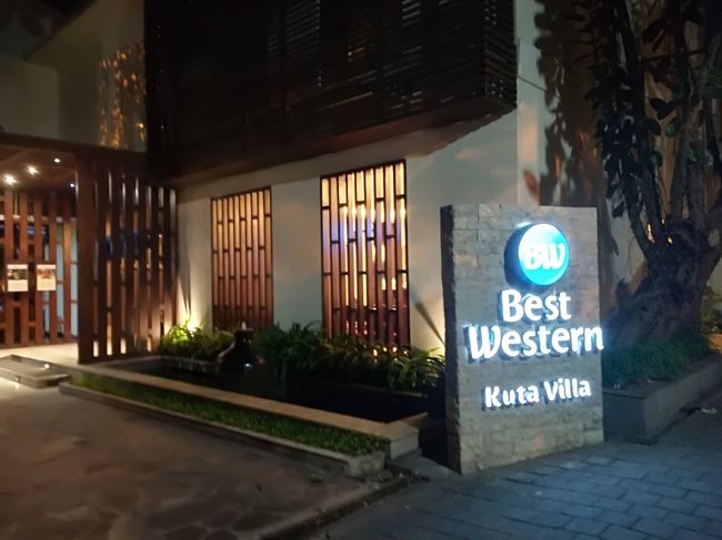 2018GW　バリ島（26）　初日に泊まったホテル＜ ベストウェスタン ビラ クタ (Best Western Kuta Villa)＞