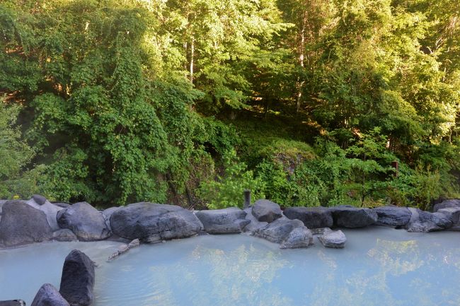 A 旅の概要<br />1.入浴した温泉(日帰り入浴料金)<br />奥鬼怒温泉 加仁湯(800円)<br />八丁の湯(800円)<br />平家平温泉 こまゆみの里(500円)<br />黒部温泉 四季の湯(500円)<br />泉質は 麺類に例えれば、うどん、そば、そーめん、スパゲッティほど異なり、トッピング(温泉から見える風景)が全く異なる。<br />すべてを味わってみることを推奨する。<br />いずれの温泉も空いており、我々だけで専有した。もともと別の種類の麺類(温泉)とトッピング(風景)の組み合わせであるため、甲乙が付け難い。<br />あえて甲乙をつけるとすると私は麺類(泉質)は硫黄泉の加仁湯、トッピング(風景)は滝が見える八丁の湯である。<br />私と息子はすべての温泉に入浴した。<br />妻は、30日は奥鬼怒温泉 加仁湯と八丁の湯のみ入浴した。三か所目の温泉、平家平温泉 こまゆみの里はロビーで休憩した。<br />起床後5時間以内に三か所に入浴するのは老人にはきついかもしれない。<br />いずれの温泉にも朝鮮人中国人はいない。いずれの温泉にも中国語朝鮮語の入浴の注意書きはない。日本人のためだけの温泉である。<br />2.食事、休憩、甘味処<br />行き<br />朝食<br />ベーカリー 神戸屋 蓮田SA(下り)<br />エクセルシオール カフェ 蓮田サービスエリア下り店<br />甘味処 日光霧降高原チロリン村<br />昼食 北の路<br />夕食 加仁湯<br /><br />帰り<br />朝食 加仁湯<br />甘味処 日光霧降高原大笹牧場<br />昼食 またぎの里<br />甘味処 カフェ 明治の館<br />夕食 バーミヤン 東山田駅前店<br /><br />3.総費用<br />東北道蓮田SA 2460パン<br /> 1040コーヒー<br />日光霧降高原チロリン村 800かき氷<br />北の路 6405そば<br />四季の里 1500入浴料<br />加仁湯 44190宿泊料<br />八丁の湯 2100入浴料<br />またぎの里 5000ジビエ<br />大笹牧場 1200ソフトクリーム<br />平家平温泉 こまゆみの里 1000 <br />高速 10020 <br />カフェ明治の館 648レーズンサンド<br /> 2376クリームチーズ<br />ガソリン 6084 <br />バーミヤン 4116 <br />以上の内、カード決済可能なのは、ガソリン、バーミヤン、東北道蓮田SA、カフェ明治の館のみ。その他は現金決済。<br />B 旅の始まりと計画<br />1.栃木県の温泉の選択<br />ここのところ群馬、長野、新潟の各県の温泉には行っている。そこで栃木県の濁り湯の温泉がないかを検索したら、たまたま加仁湯がヒットした。<br />2.老人の運転と息子との日程の調整<br />私は古稀を過ぎ、身体能力が著しく衰えている。<br />車の運転は、高速道路の最も左側の車線を、トラックの後を150メートル以上車間距離を空けて、一定の時速で走行することは可能である。<br />しかしながら、首都高速道路のように、俊敏な判断とハンドル操作を必須とする運転は危険であると認識している。<br />そのため、息子に一部区間の運転を委託するためには、休暇をとってもらう必要がある。<br />即ち、息子との宿泊日程の調整が必須となる。<br />3.立ち寄り湯の調査とフォートラベルでの質問<br />私はPCを使用して情報の収集している。特にグーグルを使っている。<br />旅行の計画には、グーグルは大変役立つ。<br />自宅から加仁湯への経路はグーグルが示してくれる。<br />グーグルはある地域における飲食店と立ち寄り湯は示してくれるが、グーグルが示してくれないのは、経路、路線又は道路近くの飲食店と立ち寄り湯である。<br />そこでフォートラベルで質問したところ以下の三人の方から回答をいただき、今回の旅行に全ての助言を採用させていただいた。<br />宇都宮ICより日光宇都宮道、県道169号、県道23号、女夫渕駐車場までの間の立ち寄り湯<br />http://4travel.jp/domestic/area/kanto/tochigi/kinugawa/okukinu/qa/65746/<br />4.台風12号の影響と予約キャンセル、再予約<br />旅行に使用するマイカーは高さ170㎝で横風には弱く、風が強いとハンドルがとられることとなる。<br />そのため台風12号の進路が栃木県方向と予測されていた7月26日に予約をキャンセルした。<br />7月27日と28日に加仁湯に現在の台風の影響、特に奥鬼怒スーパー林道が通行可能で女夫渕駐車場まで迎えが可能であるか、問い合わせを行った。<br />回答は全く影響なし。加仁湯には重機が用意されており、多少の土砂崩れがあっても直ちに復帰が可能。宿泊客が皆キャンセルしてしまい一週間先まで空いている。<br />宿泊日の朝9時に電話で加仁湯に再予約した。<br />C 加仁湯6代目との対話<br />1.加仁湯の戦中戦後の3代に渡る歴史<br />現在の宿の主人は6代目<br />先先代の宿の主人4代目(6代目の祖父)<br />4代目は満州に出征。シベリア抑留で日本帰国は昭和25年。<br />妻子を連れて満州に渡ったため、妻(4代目の妻5代目の母)は息子二人(5代目(6代目の父当時5-6才)とその弟(当時乳飲み子))を連れて帰国。<br />その際、妻は頭を丸刈りにし、胸にはさらしを巻き、あたかも小柄な少年のように装ったとのことである。<br />途中一緒に引き上げてきた人から、子供の一人は置いて行くように奨めらたけれども、拒否して二人とも連れてきた来たそうである。<br />ただ、テレビで中国残留孤児の話が報じられるとまともに顔をあげてテレビのニュースを見られなかったそうである。<br />一方、シベリアに抑留された4代目は、司令官の副官レベル?の将校であり、ソ連満州進入に際して、将校服を脱ぎ捨て、一兵卒の服に着替えて、ソ連軍の捕虜となった。<br />捕虜になった際、背が高いことを利用して、日本人とロシア人の混血であると主張し、ロシア軍に取り入り、補給処の管理係となった。<br />補給処の担当のロシア人は算数が弱く、これに乗じて、補給処の物品をちょろまかし、他の日本人捕虜に与えたとのことである。<br />4代目は常日頃、世の中には良いウソと悪いウソがあり、この嘘は良いウソであると言っていた。<br />4代目は決してシベリア抑留時代の話はしなかった。4代目のシベリア抑留時代の話をしてくれたのは、同じくシベリアに抑留され、酷寒のシベリアでの強制労働を生き抜いた戦友たちが宿に宿泊した時である。<br />6代目は子供の頃からスコップで雪かきを行った。零下15度の世界である。ところが4代目は平気な顔して、雪かきをしていた。寒がっている6代目を見てニヤッと笑ったそうである。<br />4代目は零下40度の酷寒のシベリアを生き抜いてきたのである。<br />日本共産党の話がでると4代目はいつもこう言っていたそうである。「あいつらより、俺の方が共産主義のことは良く知っている。シベリアで毎日5年間も共産主義について学ばされた。」<br />4代目から聞かされた家訓は「良い話ばかりする人は信ずるな」とのことである。<br />6代目は、民主党が政権をとった選挙に際して、民主党のマニフェストをすべて読んだそうである。<br />我が家では息子の一人が私に聞いてきた。どの党に投票すべきかと。私は「すべての党のマニフェストを読み、その内容が信じられる党に投票する」とのみ回答した。<br />私の息子が、私が、6代目がどの党に投票したのか、しなかったのは、自明のことかと思う。<br />2.古い写真が展示して無い理由とは<br />昭和40年以降2度も隣の川が洪水となり、現在の建物の一階部分は水没し、多くの写真と記念品は流されてしまったる。兆候は大雨にもかかわらず隣の川の水量がなくなること。その際は、すぐに二階以上に避難することである。<br />洪水となる原因は、大量の水と流れ込んだ木と石で大きなダムを作り、大雨にもかかわらず下流には水が流れなくなる。そのダムが決壊し、土石流となり、一気に下流に流れ下る。その結果、下流は土石流により、大きな被害を受けることとなる。<br />現在は、川の上流に人工的に4つの堰を作り、土石流の防止ができるようになっている。<br />3.春日野部屋との関係<br />栃木山 守也(とちぎやま もりや、1892年2月5日 - 1959年10月3日)は、栃木県下都賀郡赤麻村(現:栃木県栃木市藤岡町赤麻)出身の元大相撲力士。第27代横綱。本名は中田 守也(なかた もりや)である。<br />引退後は、養父である木村宗四郎の持ち株であった年寄・春日野(8代)を襲名した。当時は「分家を許さず」の不文律があった出羽ノ海部屋から例外的に独立を許され、春日野部屋を創立した。(WIKIPEDIA)<br />ところが出身地である栃木県には後援会がない。そこで有志が集まり、後援会を立ち上げることとした。4代目は家族からは「決して、後援会の役員にはならないように」と釘を刺されたが、ある朝、地元地方紙を見ると後援会長になっていた。<br />相撲の賭博問題を契機として、現在は後援会は解散している。<br />そのころから春日野部屋が合宿所を建築し、夏巡業に同行しない力士たちが夏に来るようになった。<br />4.春日野部屋力士達の輸送<br />春日野部屋の力士達の迎えは鬼怒川駅まで行くそうである。この輸送は難しい。<br />力士達には前後左右バランスをとって、着席してもらう必要がある。でないと未舗装の道で車を底をこすったり、ハンドルが効かなくなる。<br />20人乗りのマイクロバスでも力士は7-8人しか乗れない。補助席の使用はご法度である。力士が補助席に座ると補助席が壊れてしまう。<br />5.力士の入浴<br />一度に多数の力士が入浴したことがあるそうだ。<br />そして同時に湯船から出たそうである。その結果、湯船にはくるぶしまでのお湯しか残っていなかった。力士達は、親方に「もう少し考えろ」頭をごちんとやられたそうである。<br />現在は、どうしているかは知らない。もしもどうしているのか知りたければ以下の期間に加仁湯に行くと力士達と風呂に入れる。<br />以下は加仁湯のホームページよる。栃ノ心は通常は夏巡業に参加するため合宿には参加しない。今年はけがの治療のために合宿に参加する。<br />「春日野部屋 夏の加仁湯合宿」に栃ノ心が来ることが決定いたしました!<br />春日野部屋の合宿は、2018年8月6日~8月14日となっております。 皆様お越しの際は、ぜひ色紙とカメラをご用意ください。<br />6.大洋ホエールズとの関係<br />6代目からどこから来たのですかと聞かれて、「横浜です。」と答えたら、6代目は大洋ホエールズ以来のDeNAのファンであるとのこと。<br />大洋の選手が肩の治療などで加仁湯に滞在したことがあるそうである。<br />7.2013年2月25日栃木県北部の地震加仁湯への影響<br />下から突き上げるような地震を感じたそうである。温泉にはほとんど変化がなかったそうである。<br />7.女夫渕温泉ホテルと女夫渕市営駐車場<br />女夫渕市営駐車場には一軒宿の「女夫渕温泉ホテル」があったが、2013年2月25日に震度5強の地震が発生し、大きく損壊したため、休業し、2013年7月31日に廃業とホテルの解体を行った。12の露天風呂が有り、その多さで有名であった。1970年開業。<br />この地震は激甚災害には指定されなかったので、国からの復興支援はなかった。<br />6代目の話に依れば、自力で十分復興できる資金が「女夫渕温泉ホテル」にあったが、経営者は宿を継続する気が折れてしまったのではないかと言っていた。解体費用は一億円要したとのことである。<br />ろんくんさんが書いているように、「女夫渕温泉ホテル」の廃業は日光から、鬼怒川駅から女夫渕へ温泉を求めてくる観光客の大幅な減少を招き、沿道の飲食店を衰退を招いたのではないか。<br />今回、立ち寄った北の路にははとバスツアーの印があった。北の路店主の話に依れば昔は混雑していたそうである。<br />ろんくんさんの北の路についての口コミ以下参照。<br />http://4travel.jp/domestic/area/kanto/tochigi/kinugawa/kinugawa/restaurant/10966200/<br />8.八丁の湯との関係<br />競争関係にあると思う八丁の湯の日帰り入浴券を何故販売しているのか、6代目に聞いて見た。<br />八丁の湯は自噴温泉。加仁湯は掘削井による温泉。両者の泉質は同じ麺類でもそばとスパゲッティほど違う。<br />従って競争関係にはない。<br />「同じ麺類でもそばとスパゲッティほど違う」は両方の湯に入ったことのある者のみが理解できる名言である。<br />従って、八丁の湯と加仁湯の両者に入浴することを強く推奨する。<br />9.奥鬼怒スーパー林道と八丁の湯の上の橋 通行止め<br />6代目に何故八丁の湯の上の橋が通行止めになっているのか、聞いたところ、次のような事情であることが判明した。橋は群馬県片品村へ至る林道に接続しているため、現在は許可を得た者のみしか通行できない。<br />但し、女夫渕温泉~八丁の湯(奥鬼怒温泉郷)間の道が、何らかの事情で通行不能となったことに備えて、現在も群馬県片品村へ至る林道は維持されている。<br />以下はウィキベディアによる。<br />奥鬼怒スーパー林道(おくきぬスーパーりんどう)は、栃木県日光市から群馬県片品村へ至る林道。かつて存在した森林開発公団が建設を進めてきたスーパー林道で、最後に完成したものとなった。<br />建設の経緯と現在の状況<br />カスリーン台風などの大型台風の襲来により、1960年代、栗山村(当時)の奥地では山腹崩壊が拡大し土砂流出が顕著となった。このため復旧に向けた大規模な治山工事が計画され、日光側から尾根を越えて栗山村へ至る運搬道が建設された。<br />これが奥鬼怒スーパー林道の前身となる山王林道である。建設の経緯等は、峠付近に残る開通記念碑にも記されている。<br />作業道が建設され、外部との交通が容易になったことにより、栗山村奥地では川俣温泉をはじめとした開発が活発化。1970年、更なる観光開発を意図して山王林道を延長し、群馬県側に抜ける林道計画が持ち上がった。<br />しかし、地元の群馬県自然保護連盟は、林道の存在が自然環境を破壊しかねないとして反発。<br />完成後の管理を担う地元市町村をも巻き込んだ議論を経て、群馬県側大清水から栃木県側八丁の湯間の16.2kmについては、林道の建設目的に観光は含めないことで開通する取り決めがなされた。<br />このため、林道自体は1993年に開通はしたものの、県境付近は一般車両は通行禁止で、女夫渕温泉~八丁の湯(奥鬼怒温泉郷)までは宿の送迎バスやタクシーなどが通行可能。奥鬼怒スーパー林道全域で地元住民や土地所有者以外の通行には地元市町村長の許可が必要。<br />10.東アジア系の宿泊者がいない理由とは<br />今時、どこの温泉に行っても朝鮮語と中国語の注意書きが記載されている。この注意書きを見ると私はぞっとする。静かに温泉を楽しみたいのに、騒がしい中国、朝鮮からの団体客と会うのではないかと恐れる。<br />ところが、今回入浴した、奥鬼怒温泉 加仁湯 八丁の湯 平家平温泉 こまゆみの里 黒部温泉 四季の湯のいずれでも、朝鮮語と中国語の注意書きがない。<br />そこで、6代目に「何故東アジア系の宿泊者がいないのか」を聞いて見た。<br />6代目の答えは、「他の宿泊客が嫌がるので団体客は入れていない」とのことであった。<br />ついでに外国人が口コミを書く、トリップアドバイザーで外国人の口コミがないか調べて見た。外国人の口コミがない。これこそ日本人だけが知っている日本の秘湯である。<br /><br />D リンク集<br />日光霧降高原チロリン村<br />http://chirorin.com/wp/<br />バーミヤン 東山田駅前店<br />https://store-info.skylark.co.jp/skylark/spot/detail?code=172896&_resl=true<br />週末レストランももいろクローバーミヤン Z<br />https://www.skylark.co.jp/company/news/info/pk637h000000ocpt-att/180515.pdf<br />北の路<br />https://tabelog.com/tochigi/A0903/A090301/9002469/<br />栗山ふるさと物産センター<br />http://www.nikko-kankou.org/gourmet/822/<br />日光市営バス路線時刻表<br />https://www.city.nikko.lg.jp/seikatsuanzen/guide/seikatsu/bus/documents/jikokuhyou.pdf<br />カフェ 明治の館<br />http://www.nikko-kankou.org/gourmet/427/<br />http://www.meiji-yakata.com/takeout/<br />奥鬼怒温泉 加仁湯<br />http://www.naf.co.jp/kaniyu/<br />またぎの里<br />https://tabelog.com/tochigi/A0903/A090301/9002354/<br />黒部温泉 四季の湯<br />http://www.shikinoyu.com/<br />平家平温泉 こまゆみの里<br />https://komayuminosato.info/<br />日光インターSS KSエネルギー<br />レギュラー 39.0リットル 156円<br />https://eneos-ss.com/search/ss/pc/detail.php?SCODE=410228<br />ベーカリー 神戸屋 蓮田SA(下り)<br />https://tabelog.com/saitama/A1104/A110402/11021948/<br />エクセルシオール カフェ 蓮田サービスエリア下り店<br />https://sasp.mapion.co.jp/b/doutor/info/05000227/<br />八丁の湯<br />https://www.8tyo-no-yu.co.jp/<br />日光霧降高原大笹牧場<br />https://www.nikko-ozasa.jp/<br />鮫皮おろし 長次郎作<br />http://www.world-v.com/chojiro%20top.html